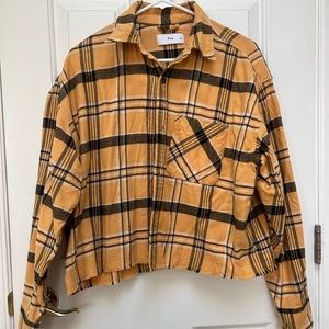 TNA Yellow/White/Black flannel